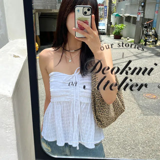 Halter Tube Top Blouse 2 colors