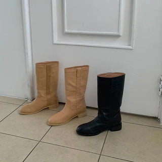 Mimo Simple Leather Boots