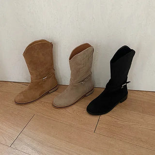 Moana Suede Mid-calf Boots