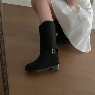 Peter Suede Midi Boots