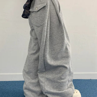 Roku side pintuck back pocket wide pants