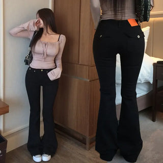 Hollev Pocket Low Bootcut Pants