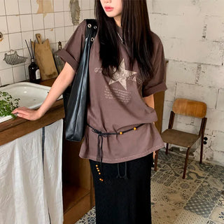 [UNISEX] Pigment Star Oversized Short Sleeve T-shirt 2 colors