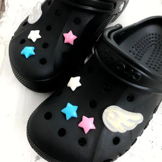 Special Feature (8 pcs) Soda Pop Wishcore Schwitz Set Star Wings Slipper Parts Charm Shoe Decorating Set