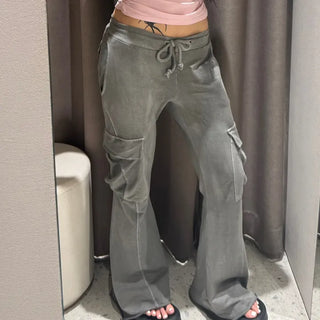 IDEN PANT | Low-rise track pants, bootcut pants, trousers, autumn pants, training pants