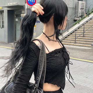 Neko halter sleeveless bolero cardigan