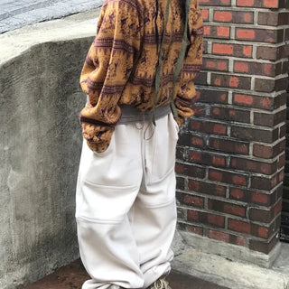 Unisex Itsumi Cut-out Fleece Sweatpants (2 colors)