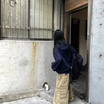 Unisex Usui Vintage Elastic Balloon Cargo Pants (3 colors)