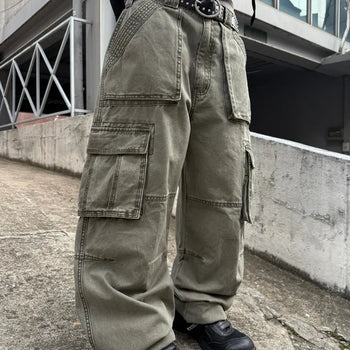 Unisex Upi Vintage Fatigue Cargo Pants (2 colors)