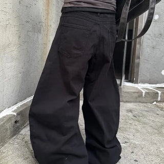 Unisex Orange Balloon Curved Dart Cotton Pants (2 colors)