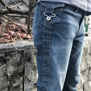 Simone Double-Line Pocket Low Bootcut Pants