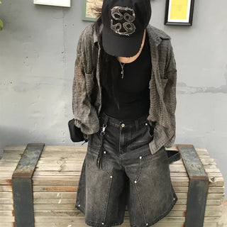 Unisex Kazuya Wrinkle See-through Seersucker Shirt
