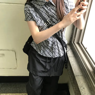 Dory Nerd Check Short Sleeve Shirt (2 colors)