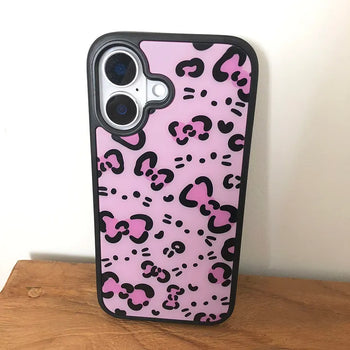 Tinto Ribbon Pink Cat Bumper iPhone Case