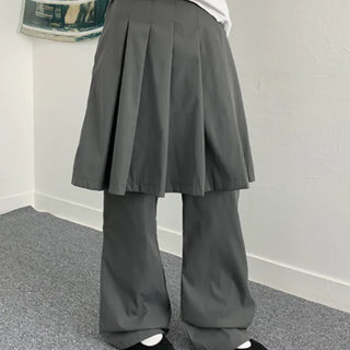 Hikato skirt layered pants