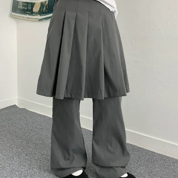 Hikato skirt layered pants