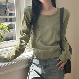 Moss Standard Round Neck Knit