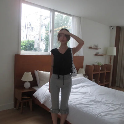 Ribbed Capri Pants (2 colors)