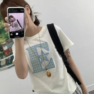Newri Embroidered Patch Short Sleeve T-shirt