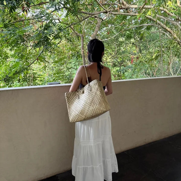 White Flare Long Skirt