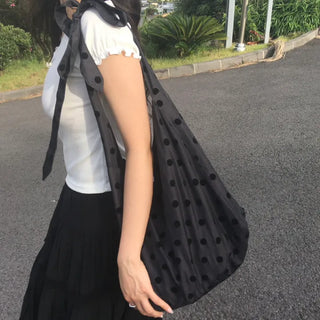 Ribbon Tie Shoulder Bag