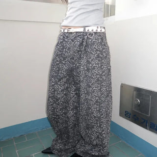 leopard wide pants