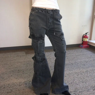 VINTAGE Low-rise Cargo Bootcut Pants