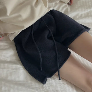 Faden Elastic Wool Knit Shorts