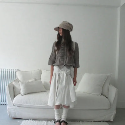 Tie Asymmetrical Skirt (3 colors)