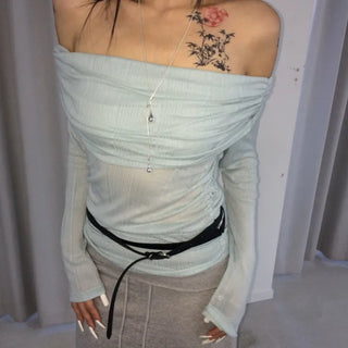 SODA Long Sleeve Off-Shoulder