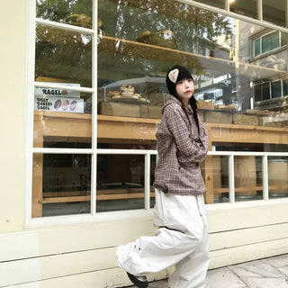 Unisex Creamy Effortless Chic Nylon Multi Cargo Pants