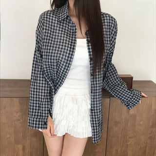 Plain check shirt