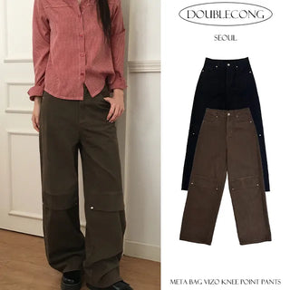 Meta Back Tab Knee Point Pants