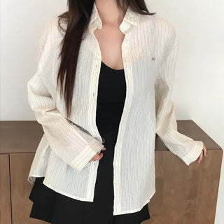 Breeze Pendant Striped Shirt