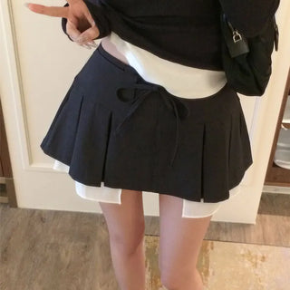 Gly layered pleated skirt