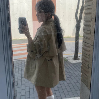 *Guaranteed Avant-garde Fit* Kitz Half Trench Field Jacket