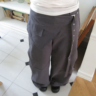 Eyelet Wrap Belt Pants