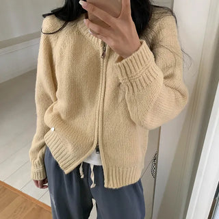 Love Two-Way Zip-Up Knit
