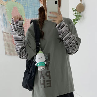 Hype short-sleeve layered T-shirt