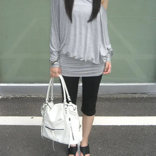 slouch two-way dress top (2 color)