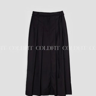 Pintuck maxi skirt