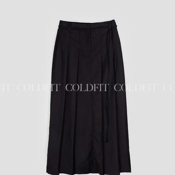 Pintuck maxi skirt