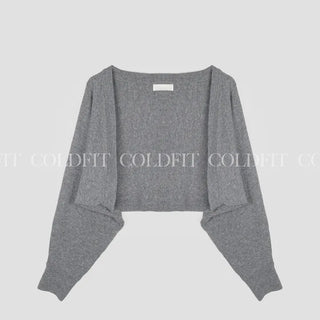 Wool knit bolero