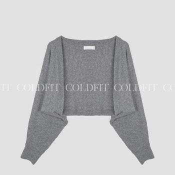Wool knit bolero