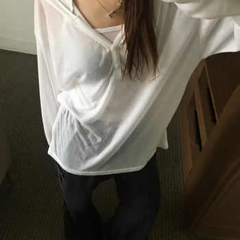 See-through Over Hoodie