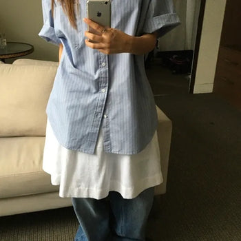 Mood Stripe Short Sleeve Shirt