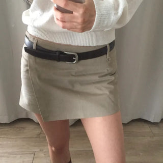 Wrap mini skirt