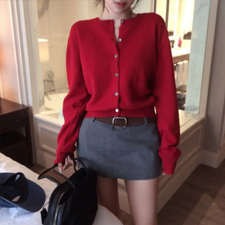 Four Seasons Round Cardigan [30% Wool]