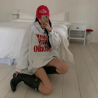 Log Loose Fit Hoodie