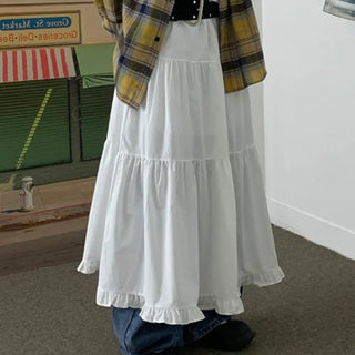 Haru elastic tiered skirt